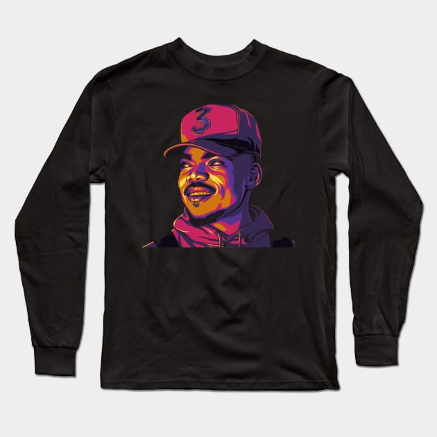 Chance The Rapper Long Sleeve T-Shirt by lazartemarjun